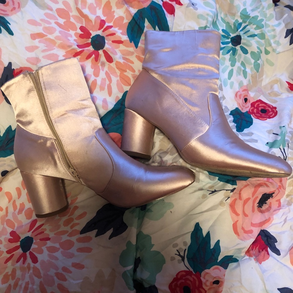 Rose gold boots